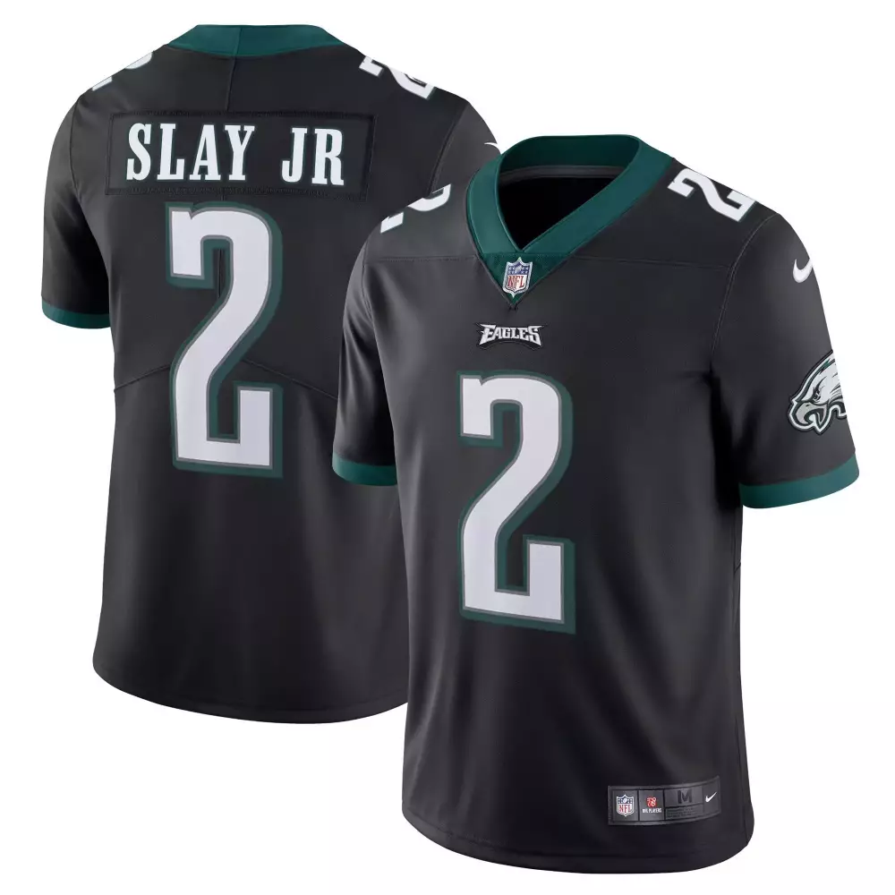 darius slay jr men philadelphia eagles jerome brown retired patch black gold kelly jersey all stitched