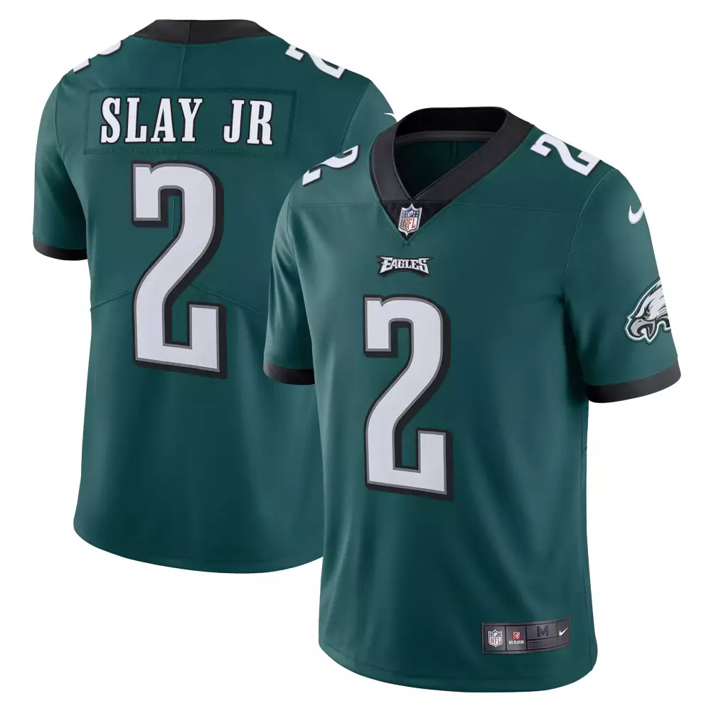 darius slay jr men philadelphia eagles vapor black midnight green gold limited all stitched
