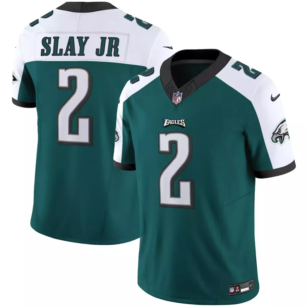 darius slay jr men philadelphia eagles vapor black midnight green gold limited all stitched