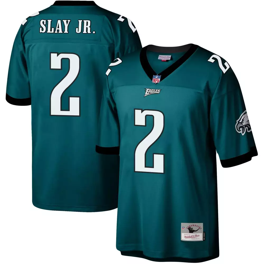 darius slay jr midnight green gold trim womens philadelphia eagles super bowl lvii gold trim jersey all stitched