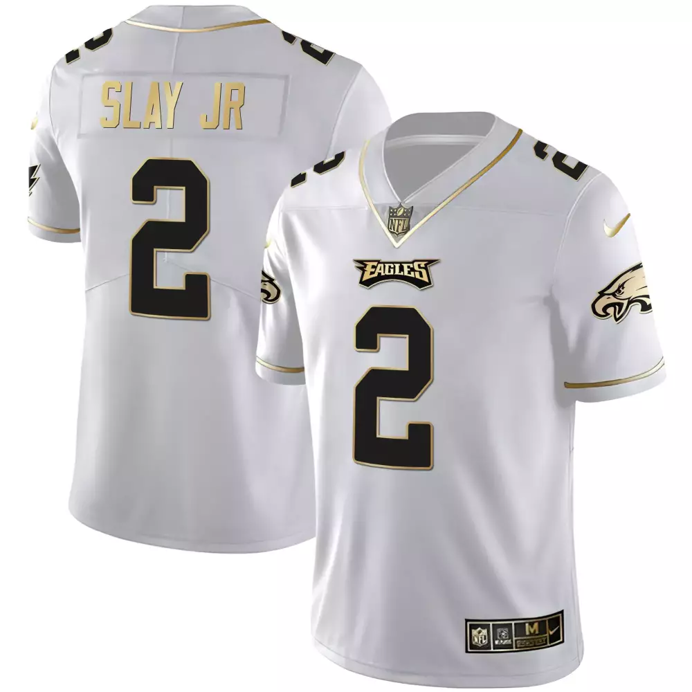 Darius Slay Jr. Men's Philadelphia Eagles Gold Kelly Vapor Throwback Jersey | All Stitched | Limited Edition Fan Gear for Men
