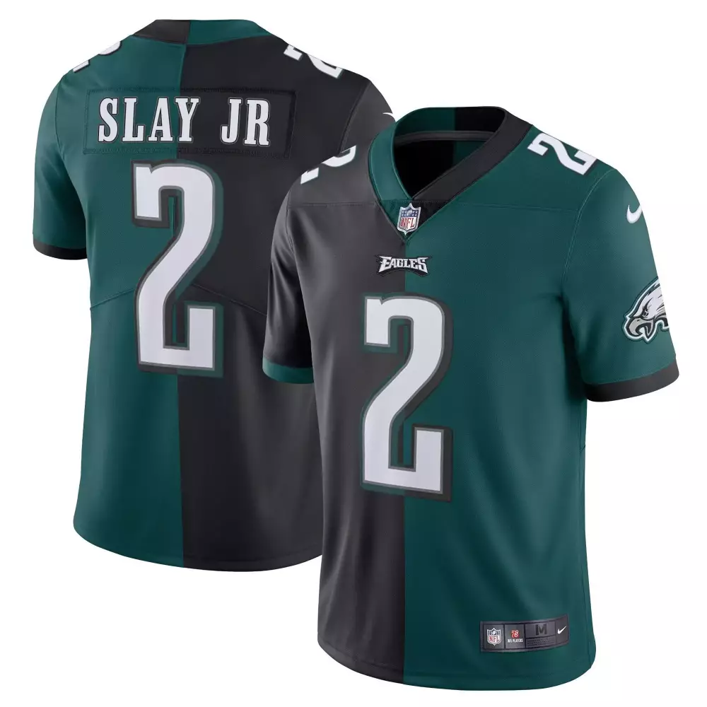 Darius Slay Jr. Youth Philadelphia Eagles Split Black Green Vapor Limited Jersey | All Stitched Fan Gear | For Men, Women & Youth