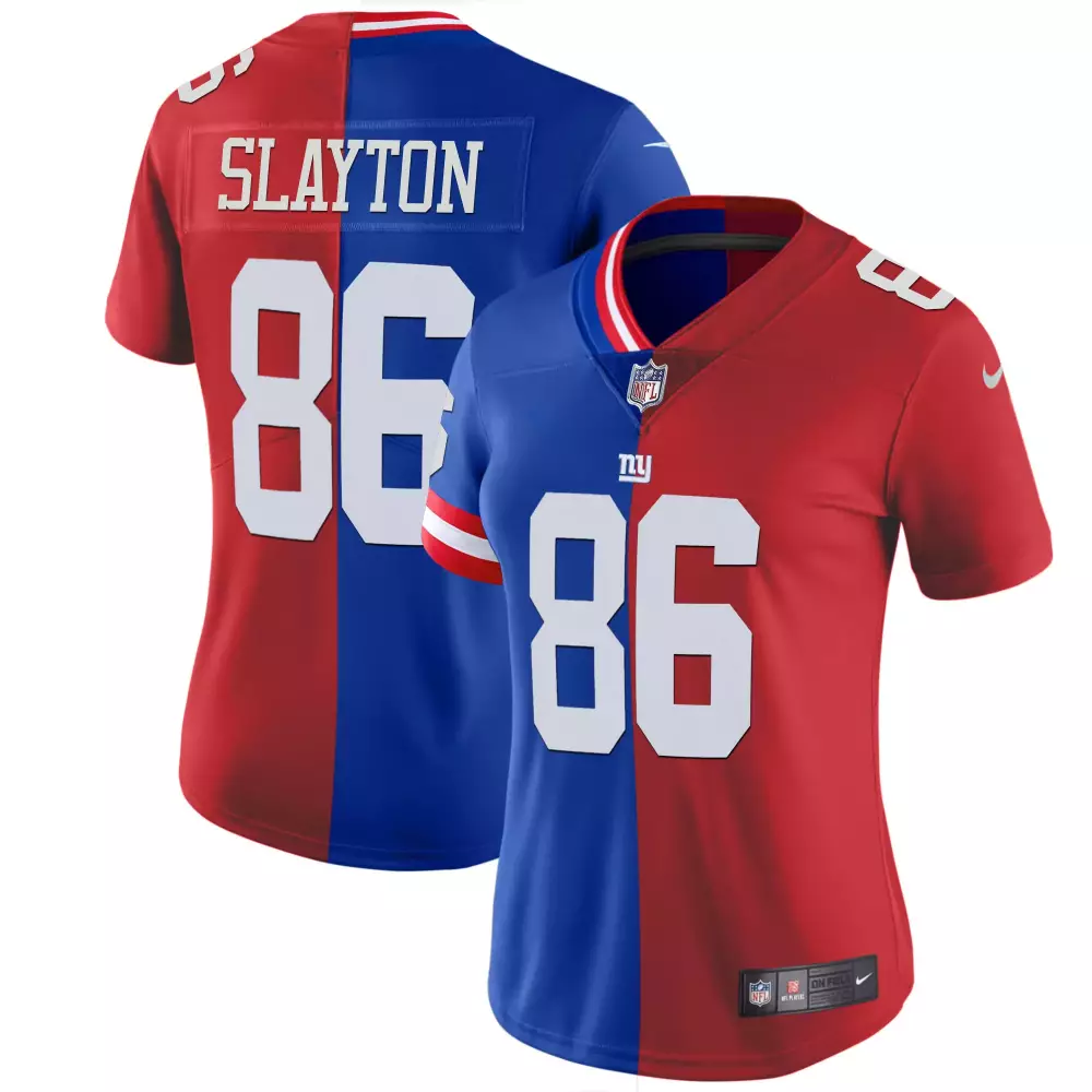 darius slayton royal red mens new york giants split vapor jersey all stitched