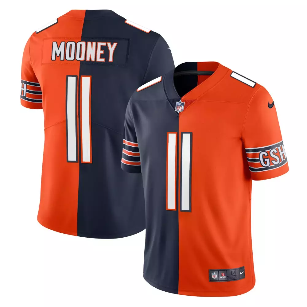 darnell mooney split mens chicago bears split jersey all stitched