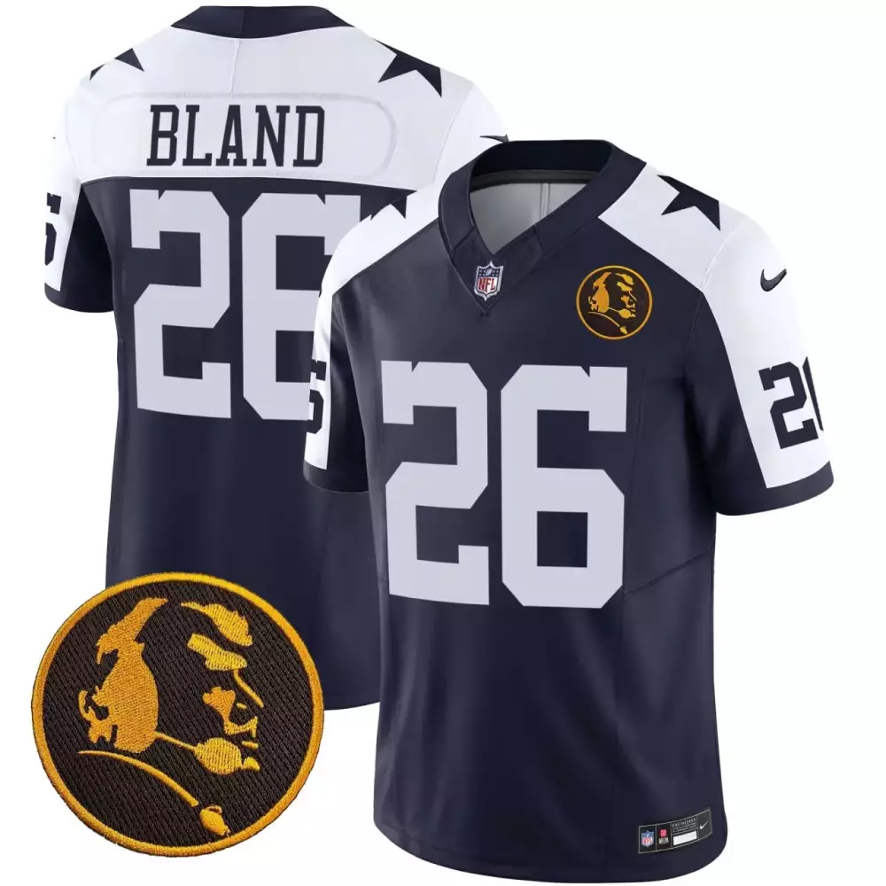 daron bland youth dallas cowboys daron bland john madden patch jersey thanksgiving all stitched