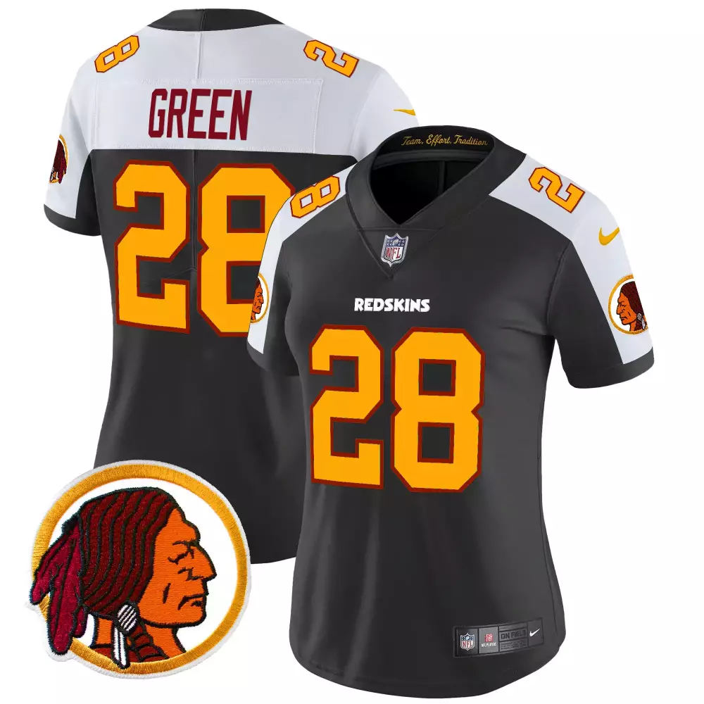 darrell green black alternate womens washington redskins 75th patch vapor limited jersey all stitched
