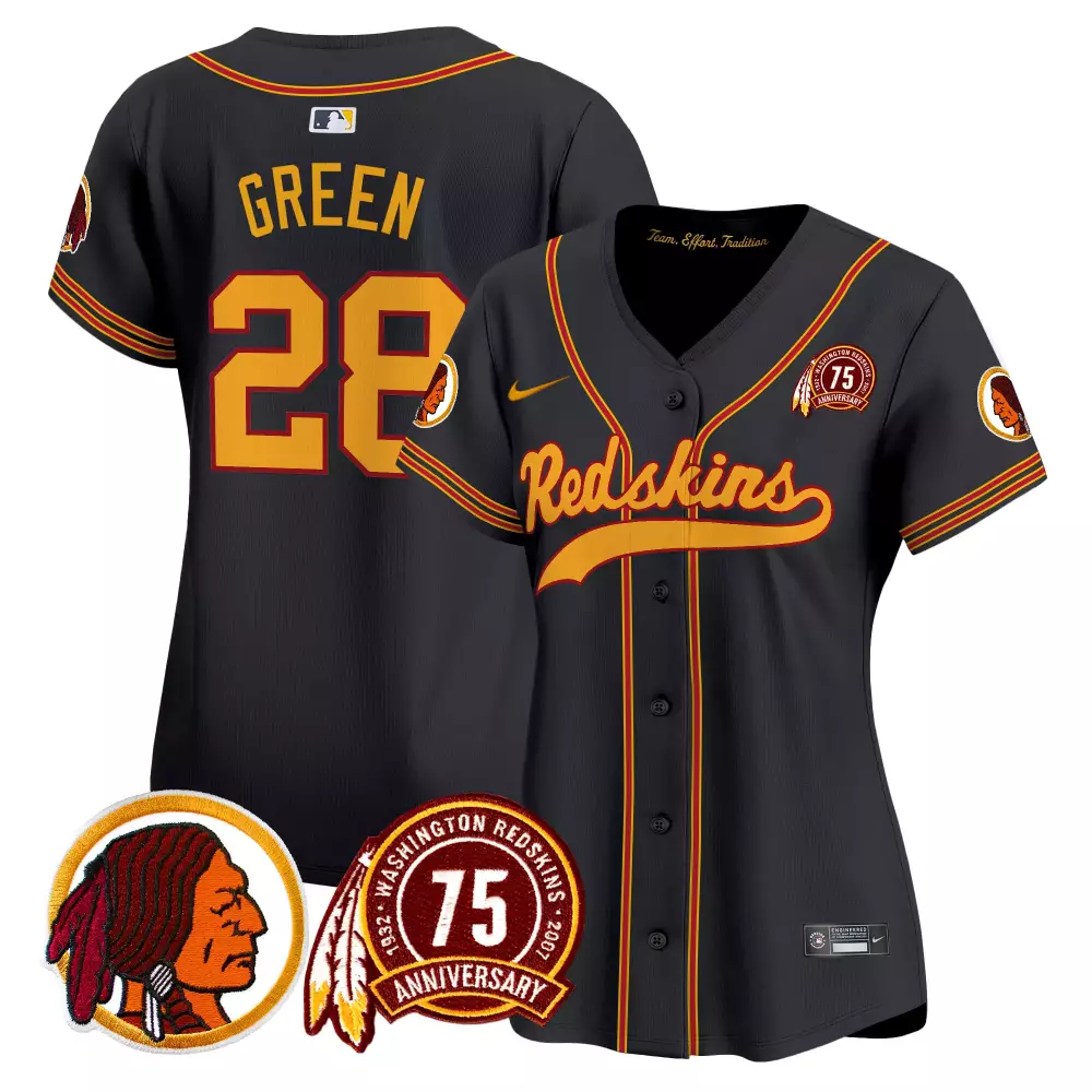 darrell green black womens washington redskins 75th patch throwback vapor premier limited jersey all stitched