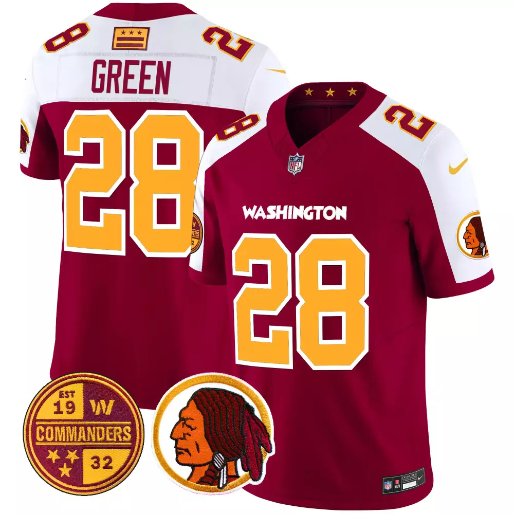 darrell green burgundy alternate mens washington half washington redskins washington commanders vapor limited jersey all
