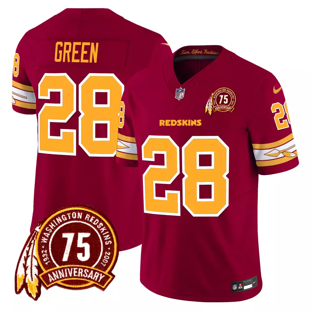 darrell green burgundy mens washington redskins 75th patch vapor limited jersey all stitched