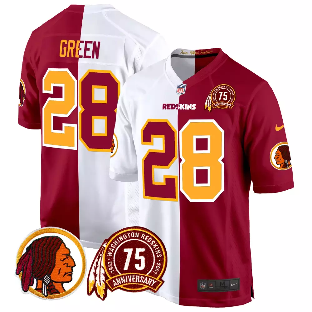 darrell green half mens washington redskins 75th patch throwback game jersey all stitched