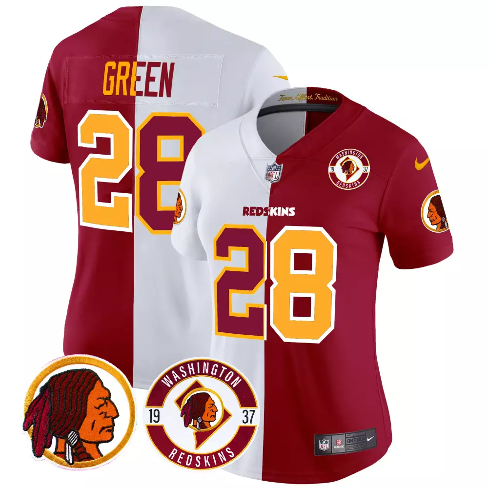 darrell green half womens washington redskins 2024 vapor limited jersey est 1937 patch all stitched