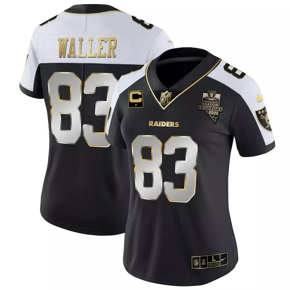 Darren Waller 83 Women's Black Jersey | Las Vegas Raiders All Stitched Vapor Style 2020 | For Women