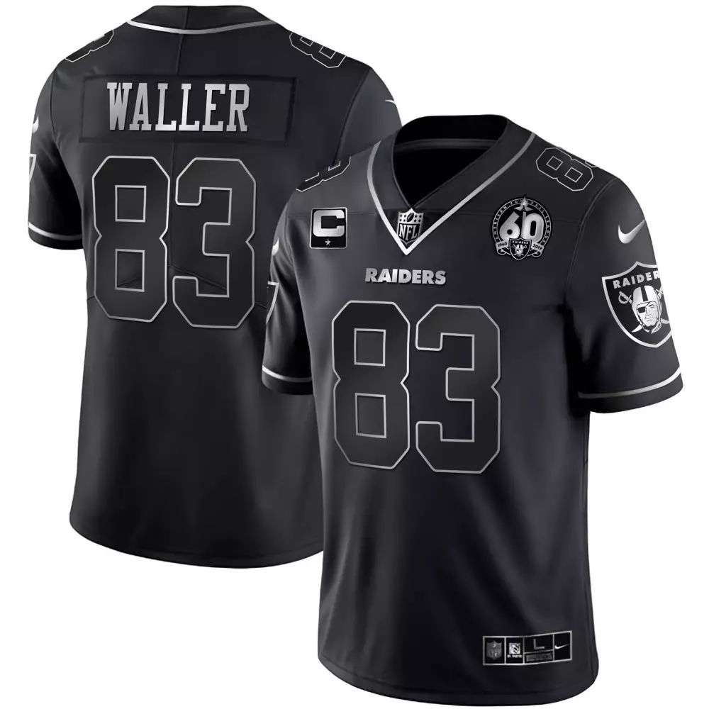 darren waller black inverted mens las vegas raiders alternate vapor black gold black inverted limited inaugural season p