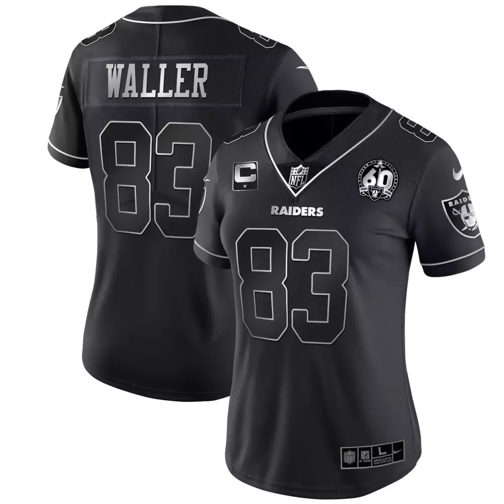 darren waller black inverted mens las vegas raiders alternate vapor black gold black inverted limited inaugural season p
