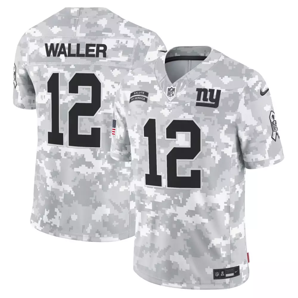 Darren Waller Men's 2024 Salute to Service Vapor Jersey | Stitched Limited Edition Arctic Camo for New York Giants | For Men