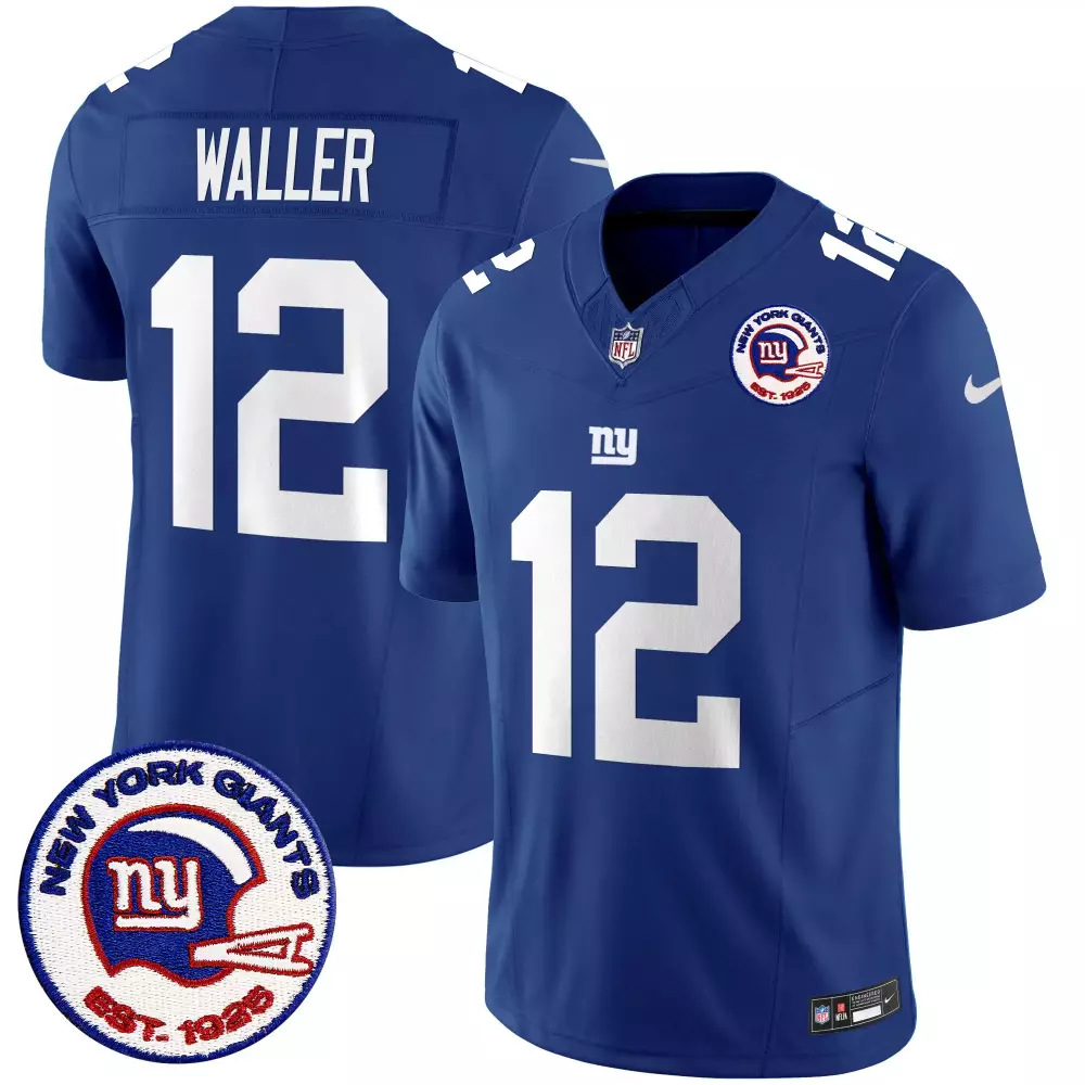 darren waller royal mens san francisco giants est 1925 patch vapor limited jersey all stitched