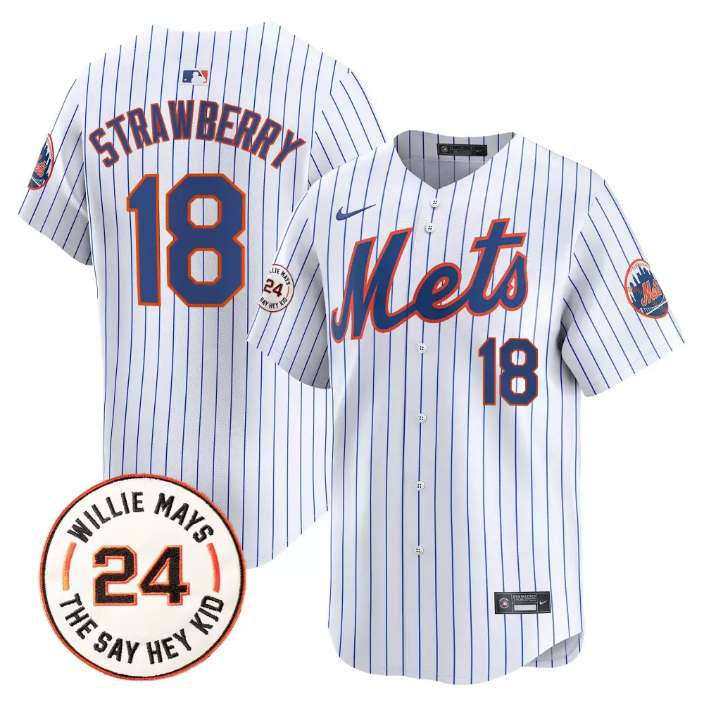 darryl strawberry white mens new york mets willie mays patch vapor premier limited jersey all stitched