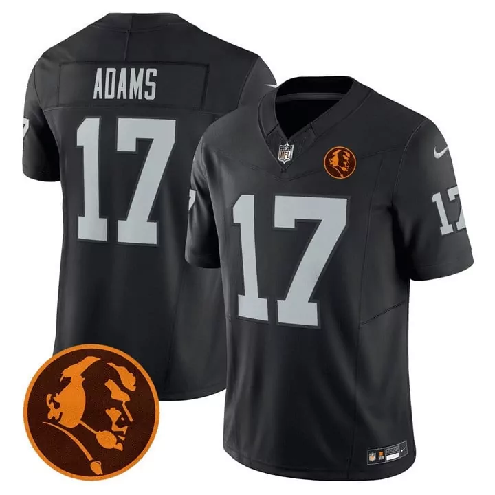 Davante Adams Black Men's Raiders Nevada Home Patch Vapor Jersey | Stitched | Game Day Outfit | For Men, Women & Youth