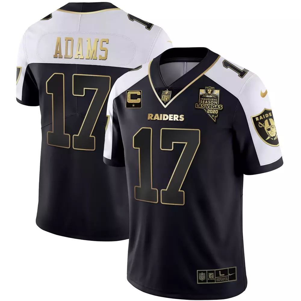 Davante Adams Las Vegas Raiders 2024 White Limited Jersey | All Stitched | 65th Anniversary | Fan Gear for Men, Women & Youth