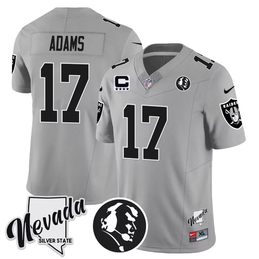Davante Adams Las Vegas Raiders Silver Limited Women's Vapor Gold Jersey | Stitched Fan Gear | For Women, Men & Youth