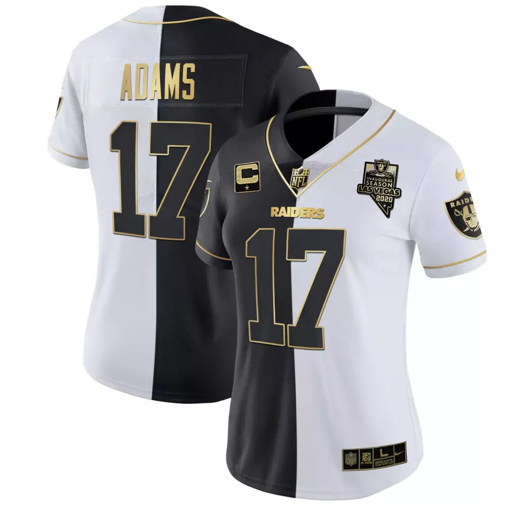 Davante Adams Las Vegas Raiders Silver Limited Women's Vapor Gold Jersey | Stitched Fan Gear | For Women, Men & Youth