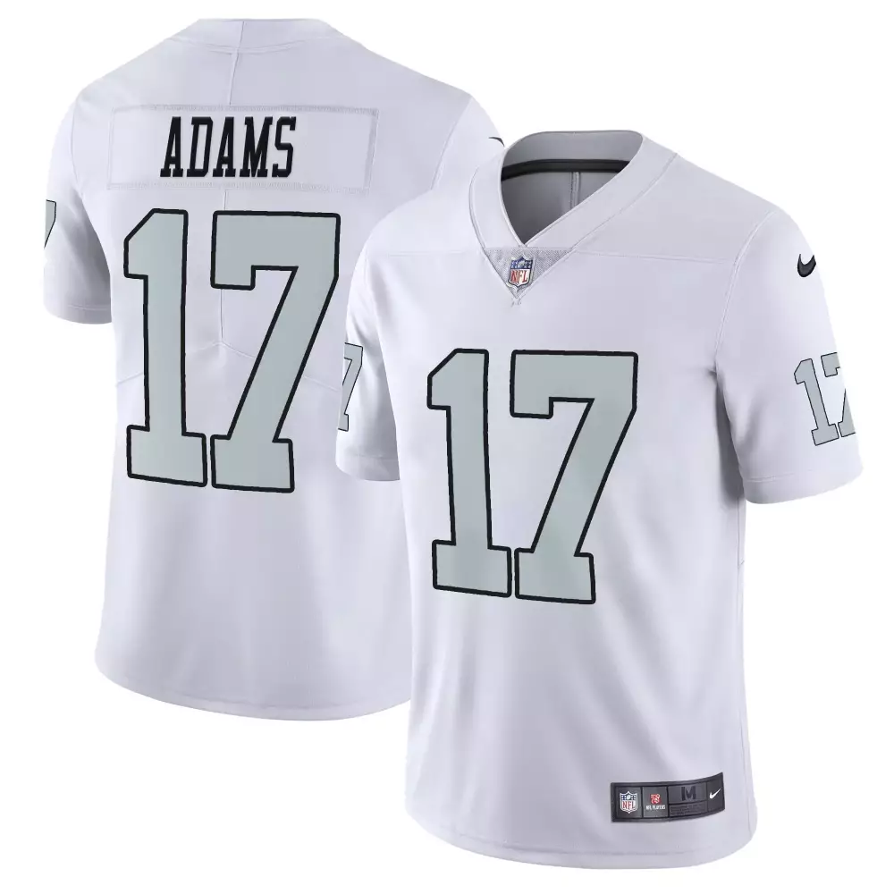 davante adams women las vegas raiders black silver vapor all stitched