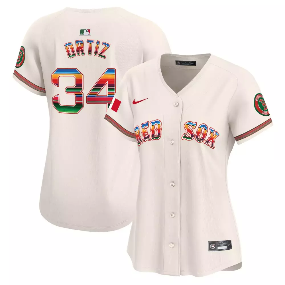david ortiz cream womens boston red sox mexico vapor premier limited jersey all stitched