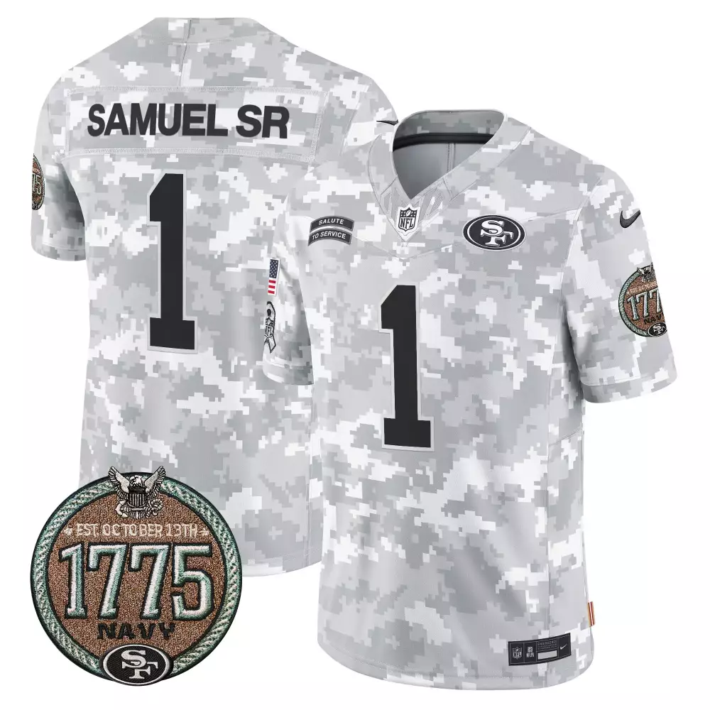 Deebo Samuel San Francisco 49ers 2024 Salute to Service Jersey | Navy Color | Limited Edition Fan Gear | For Men