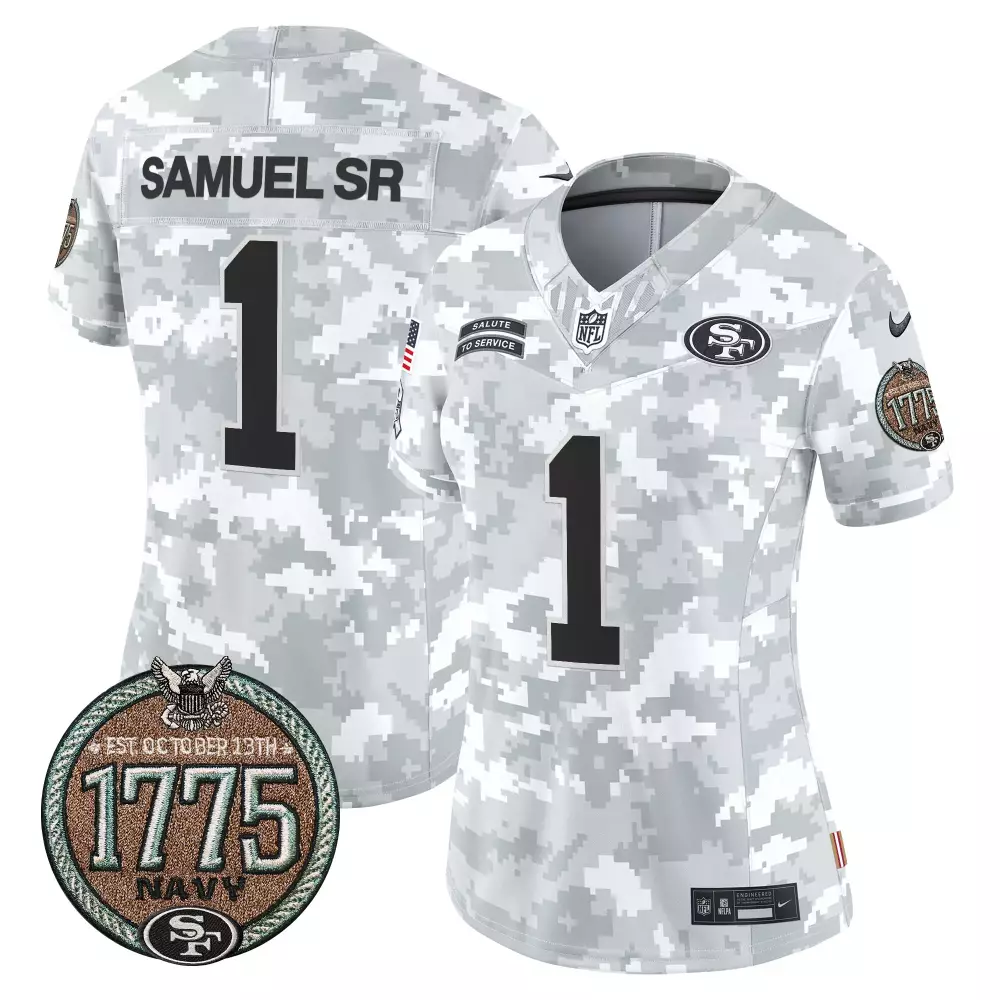 Deebo Samuel San Francisco 49ers 2024 Salute to Service Jersey | Navy Color | Limited Edition Fan Gear | For Men
