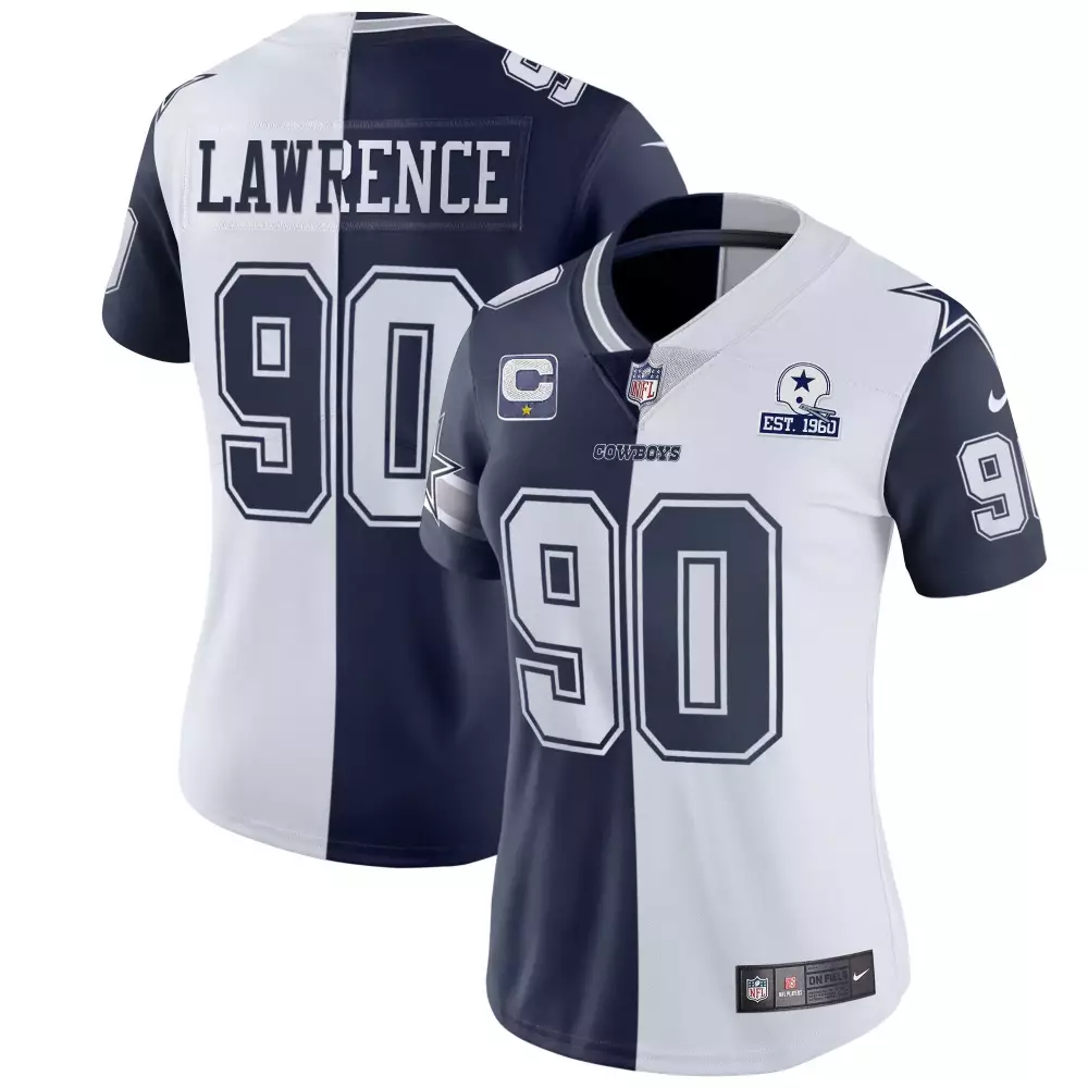 Demarcus Lawrence Dallas Cowboys Gold Split Vapor Jersey | Limited Edition with Est 1960 Patch | For Men, Women & Youth