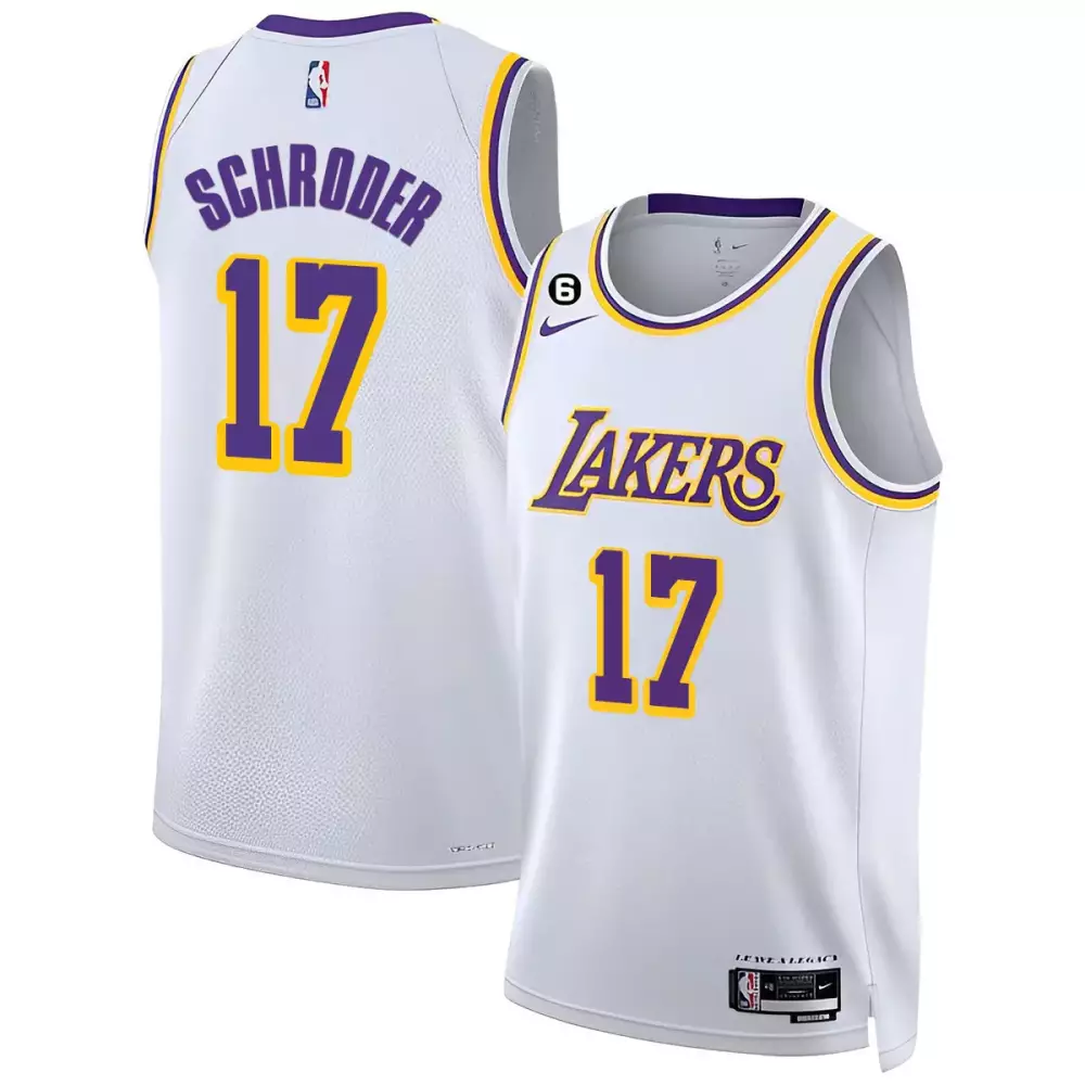 dennis schroder association mens los angeles lakers 2023 jersey collection all stitched