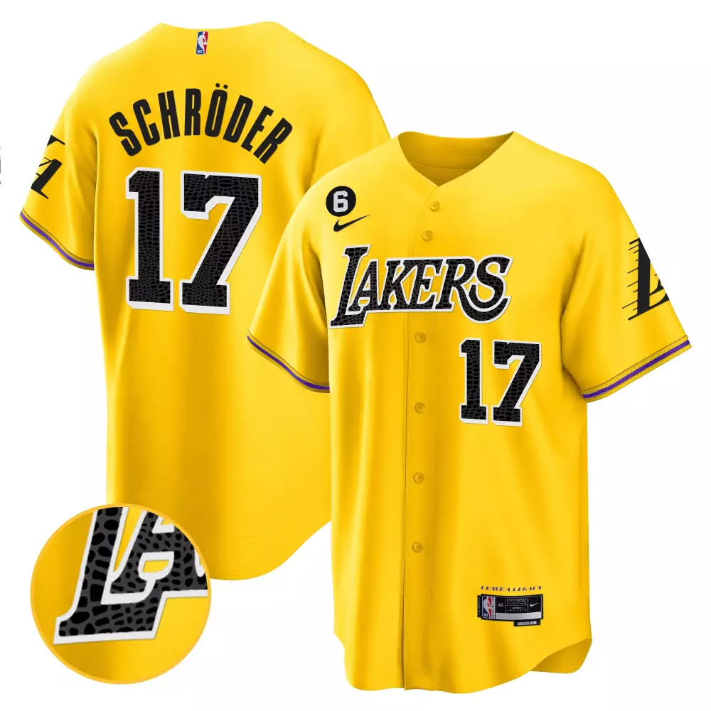 dennis schroder association mens los angeles lakers 2023 jersey collection all stitched