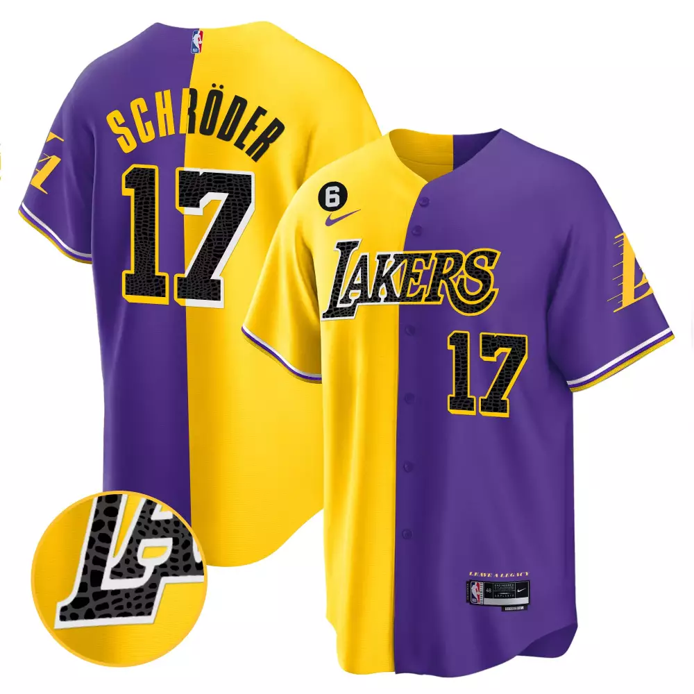dennis schroder purple mens los angeles lakers 2023 jersey collection all stitched