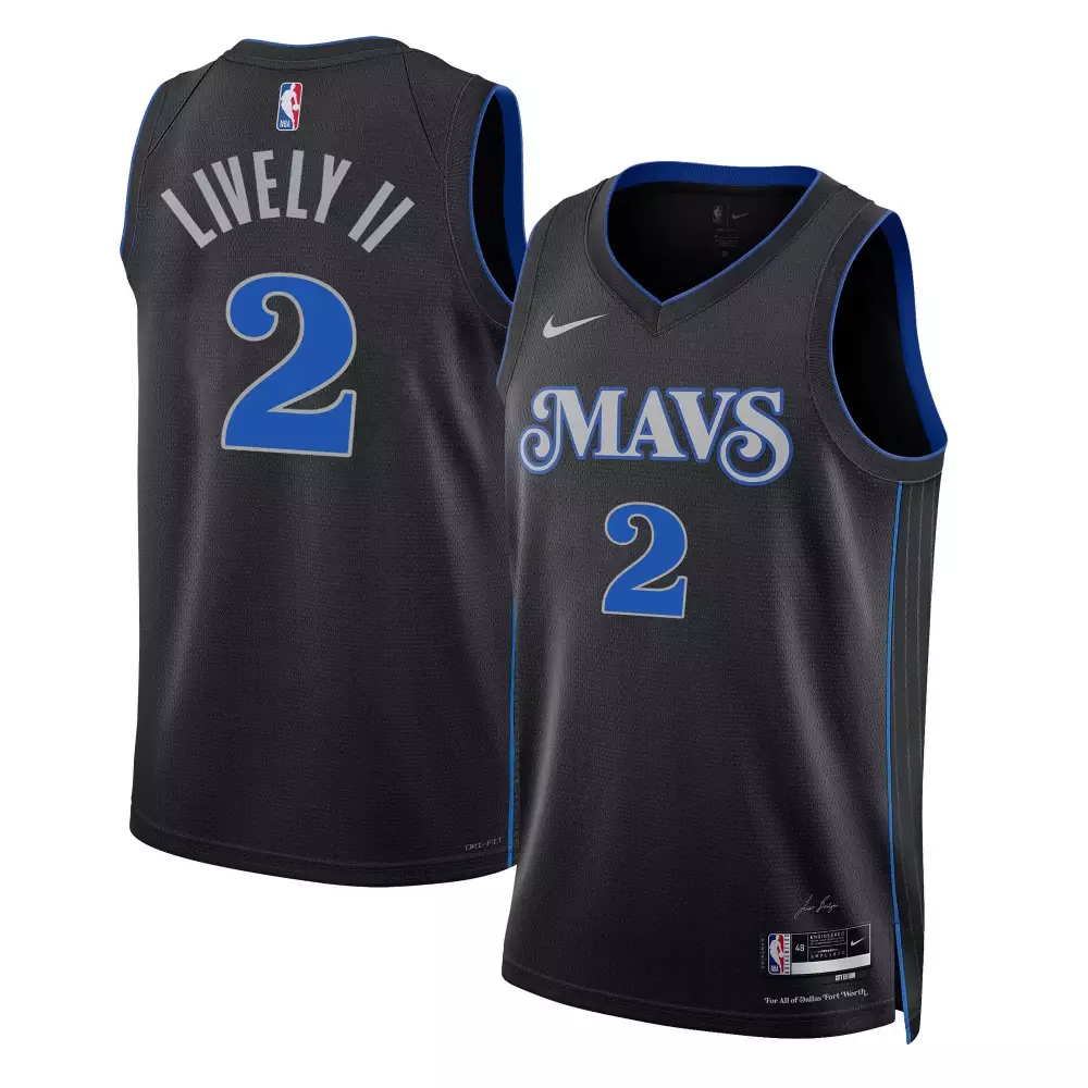 dereck lively ii 2324 city mens dallas mavericks swingman jersey all stitched