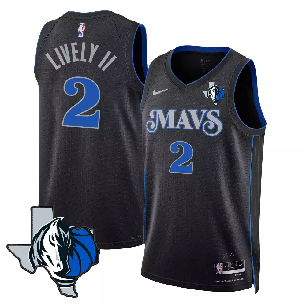 dereck lively ii 2324 city mens dallas mavericks swingman jersey all stitched