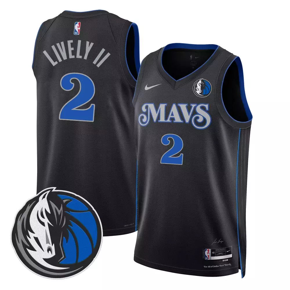 dereck lively ii 2324 city mens dallas mavericks swingman jersey all stitched