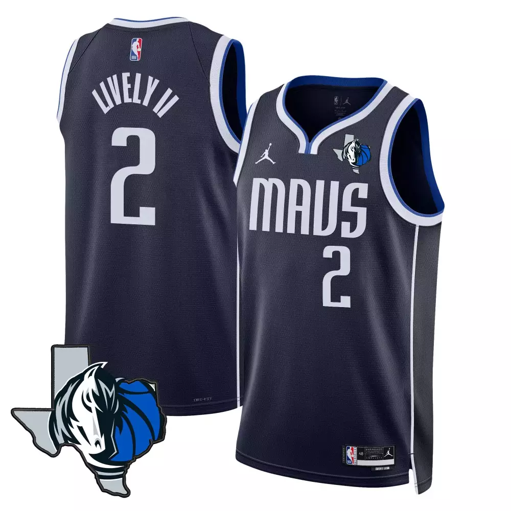 dereck lively ii statement mens dallas mavericks swingman jersey texas patch all stitched