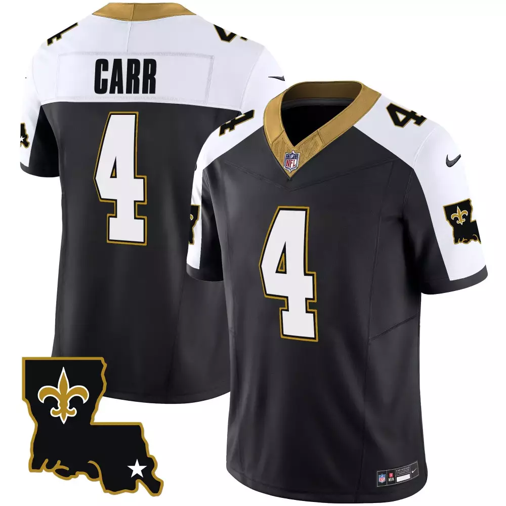 Carr Alternate Black Legacy Vapor Jersey | New Orleans Saints | All Stitched | For Men, Women & Youth