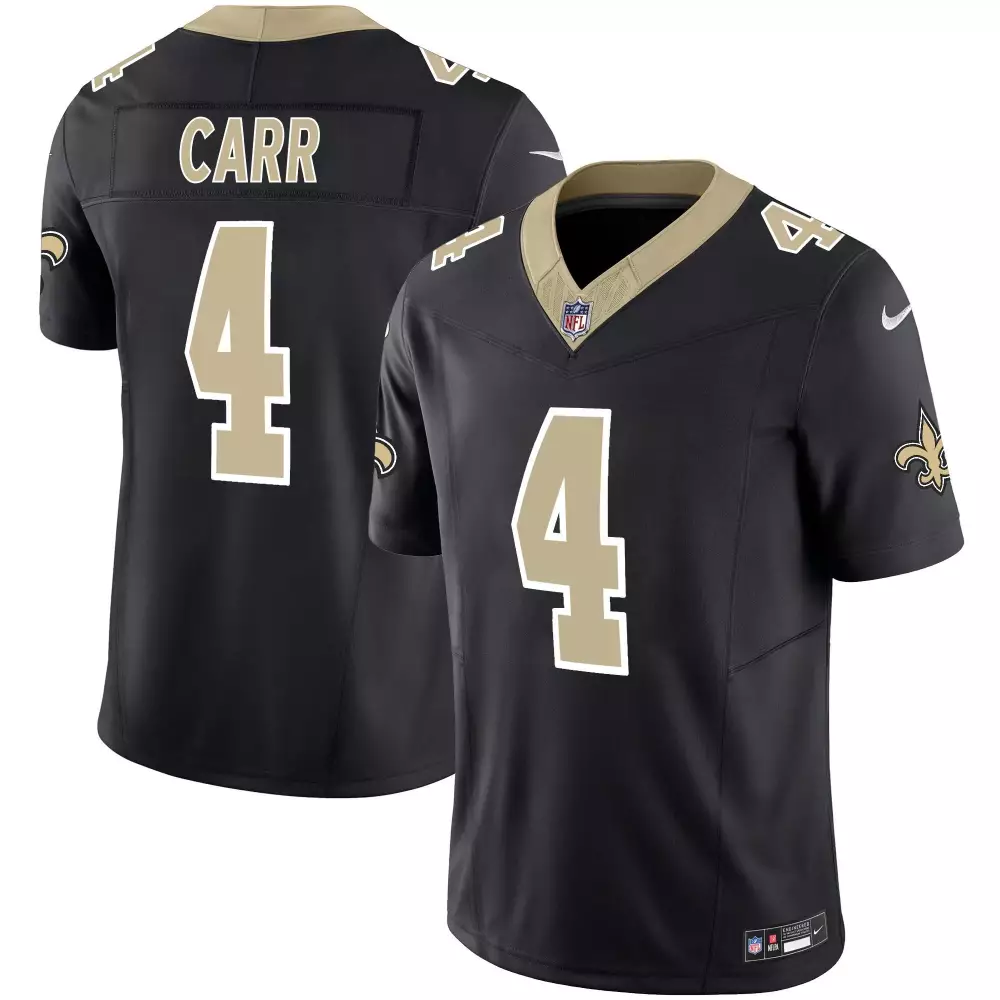 derek carr black mens new orleans saints 2024 new orleans city vapor limited jersey all stitched