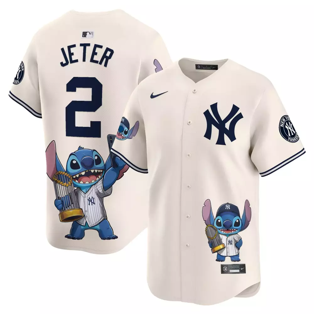 Derek Jeter Yankees Jay-Z Vapor Premier Jersey | White Alternate Stitched Limited Edition | Fan Gear for Men, Women & Youth