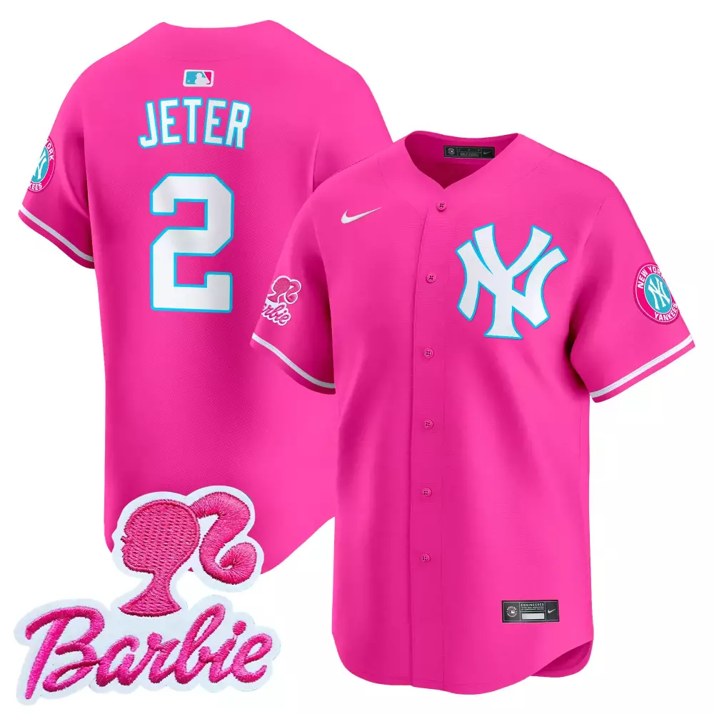 derek jeter pink stripe mens new york yankees graffiti vapor premier limited jersey v2 all stitched