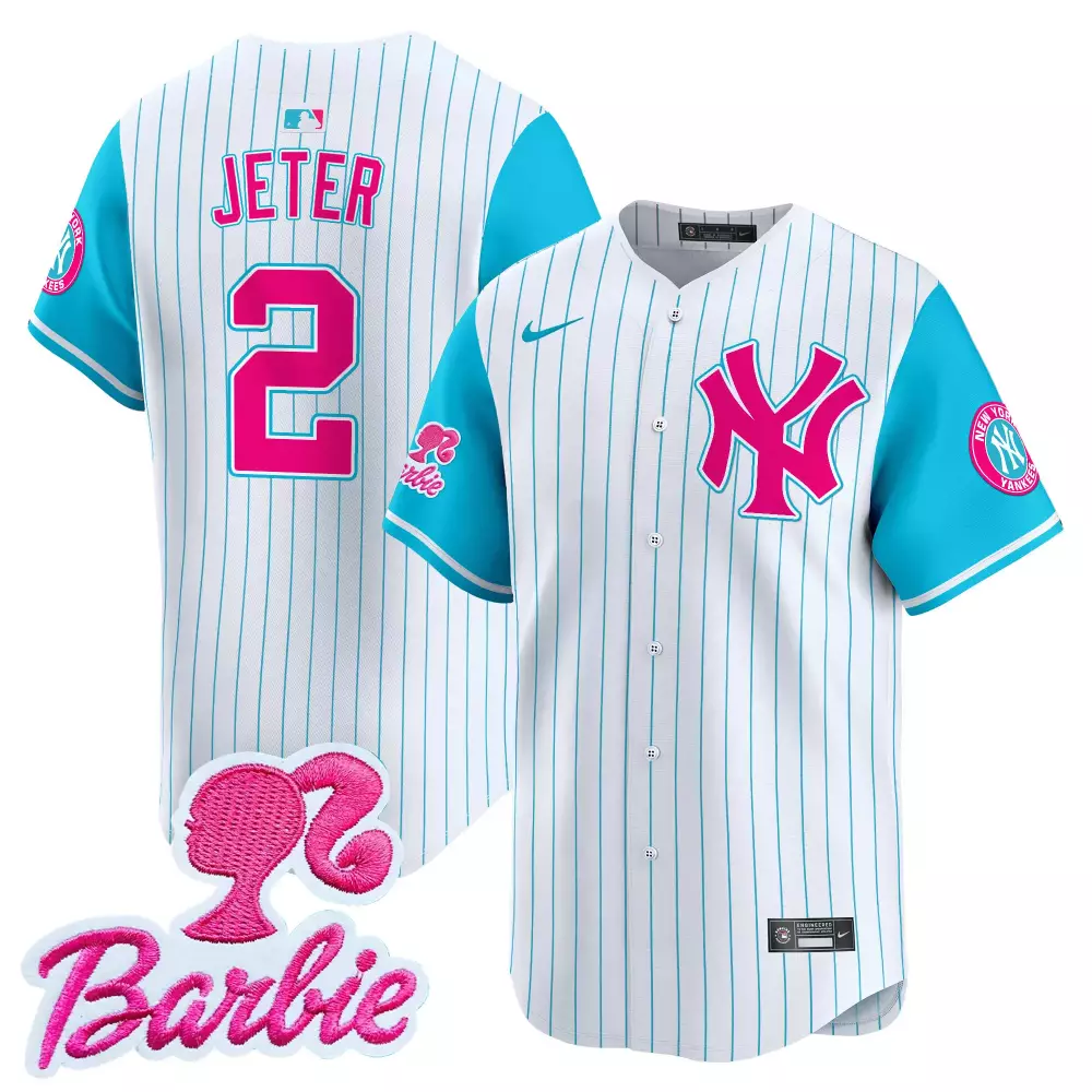 Derek Jeter Pinstripe Cream Men's Throwback Jersey V2 | Limited Edition Yankees Fan Gear | For Men, Women & Youth