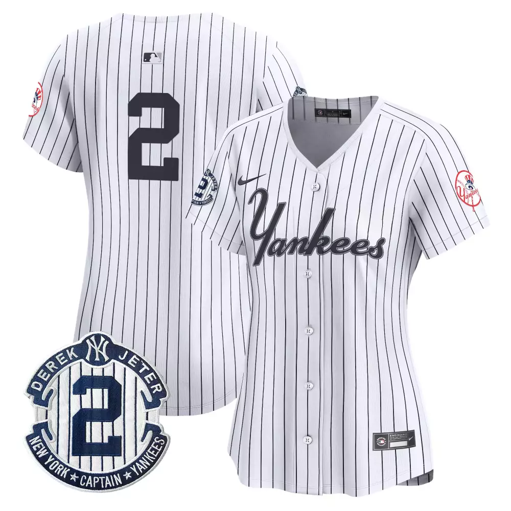 Derek Jeter White 2014 Cooperstown Throwback Jersey | Classic Yankees Style | Fan Gear for Men, Women & Youth