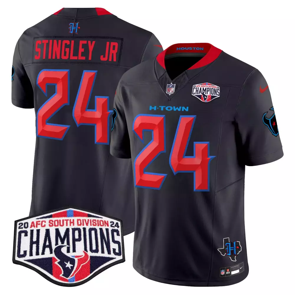 Derek Stingley Jr. Navy Alternate Women's Houston Texans 2024 Texas Patch Vapor Limited Jersey V2 | Stitched Fan Gear | For Women & Youth