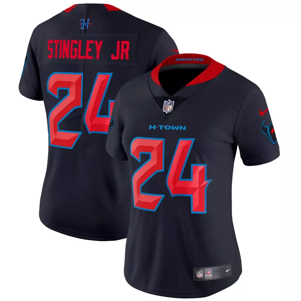 Derek Stingley Jr. Navy Texans 2024 Vapor Limited Jersey | All Stitched Fan Gear | For Men, Women & Youth