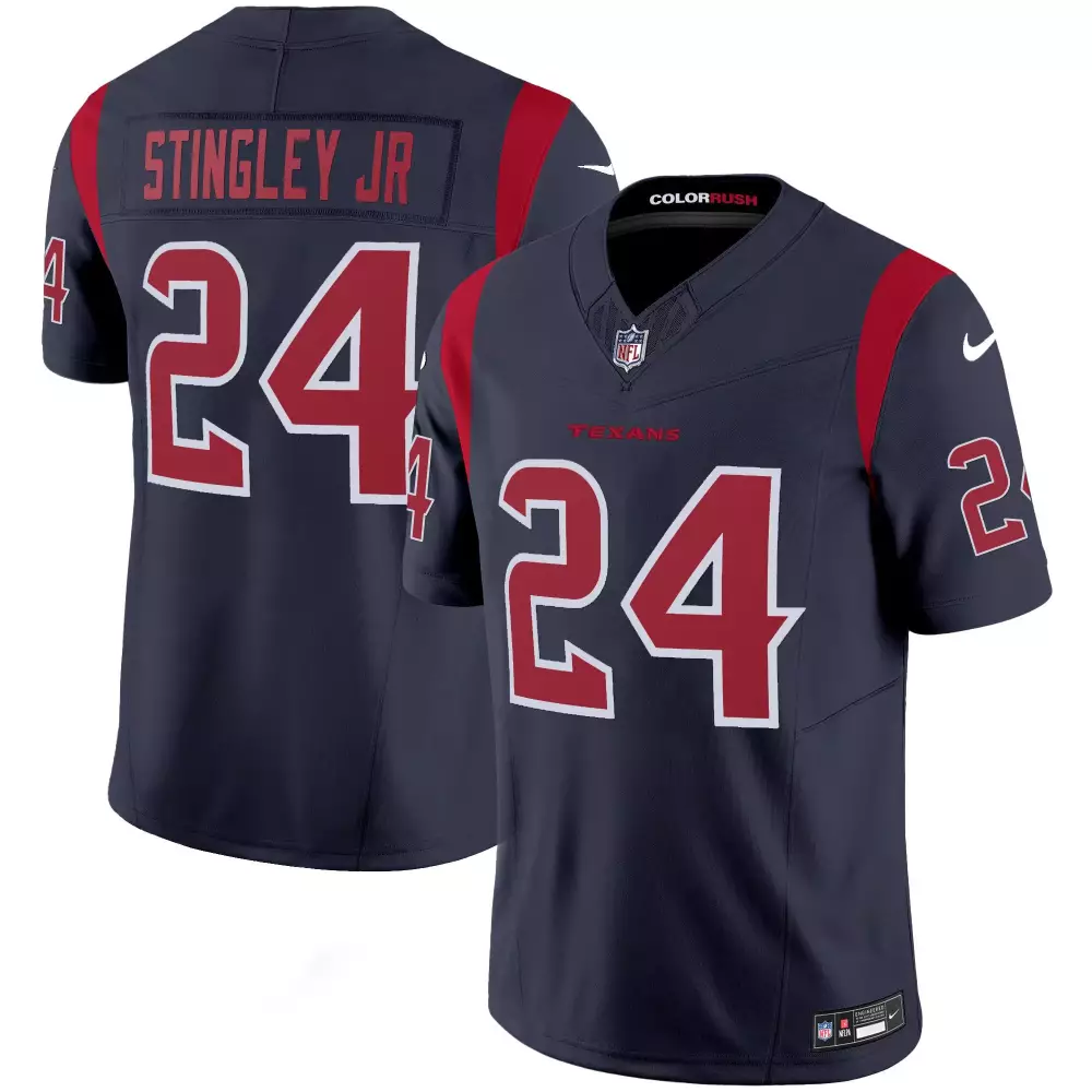 Derek Stingley Jr. Navy Texans Color Rush Legend Vapor Jersey | All Stitched Fan Gear | For Men, Women & Youth