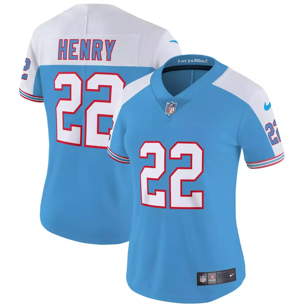 derrick henry alternate womens tennessee titans 1997 throwback limited vapor jersey all stitched