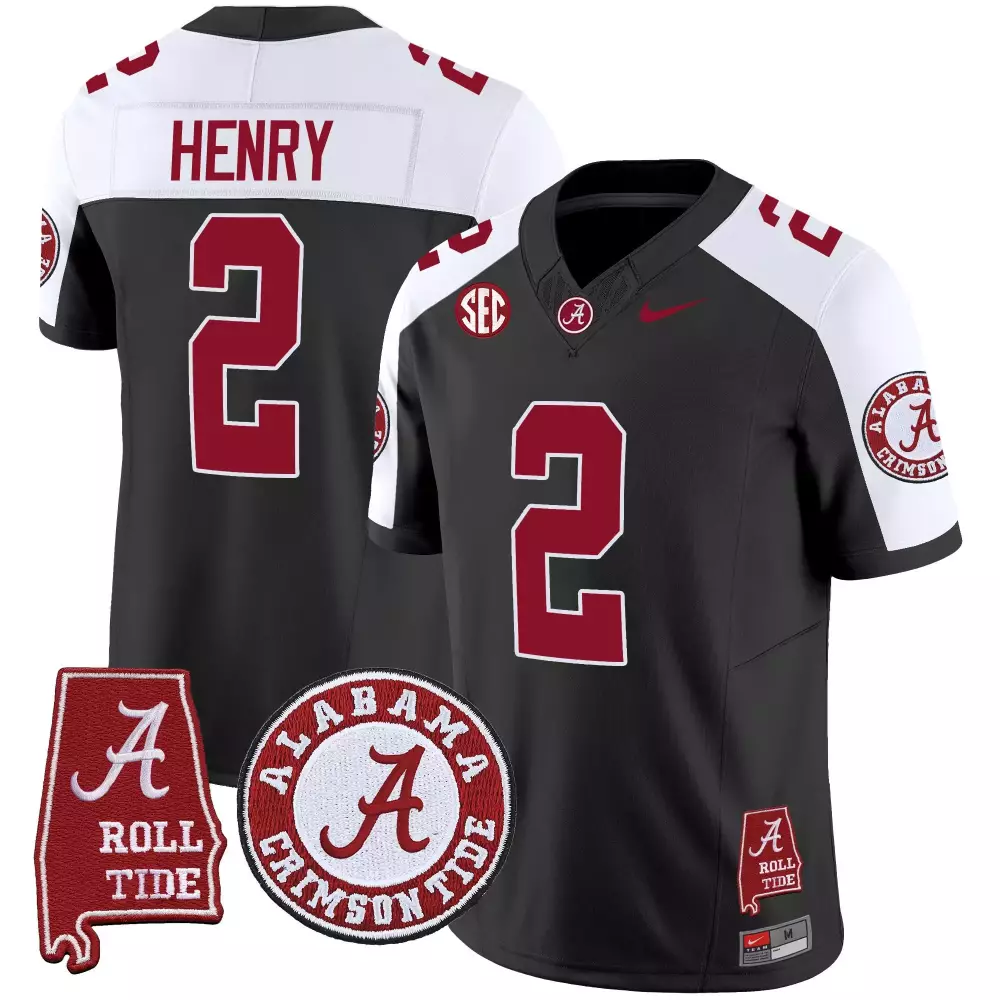 derrick henry black alternate mens alabama crimson tide vapor limited jersey v4 alabama map all stitched