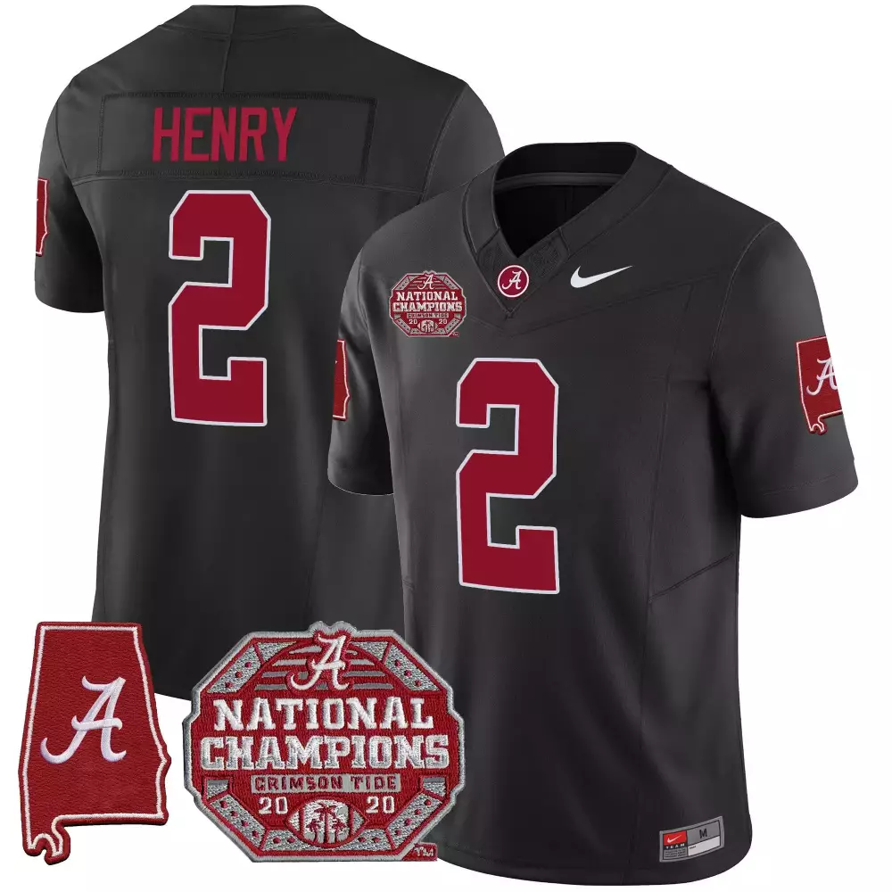 derrick henry black mens alabama crimson tide rose bowl patch vapor jersey all stitched