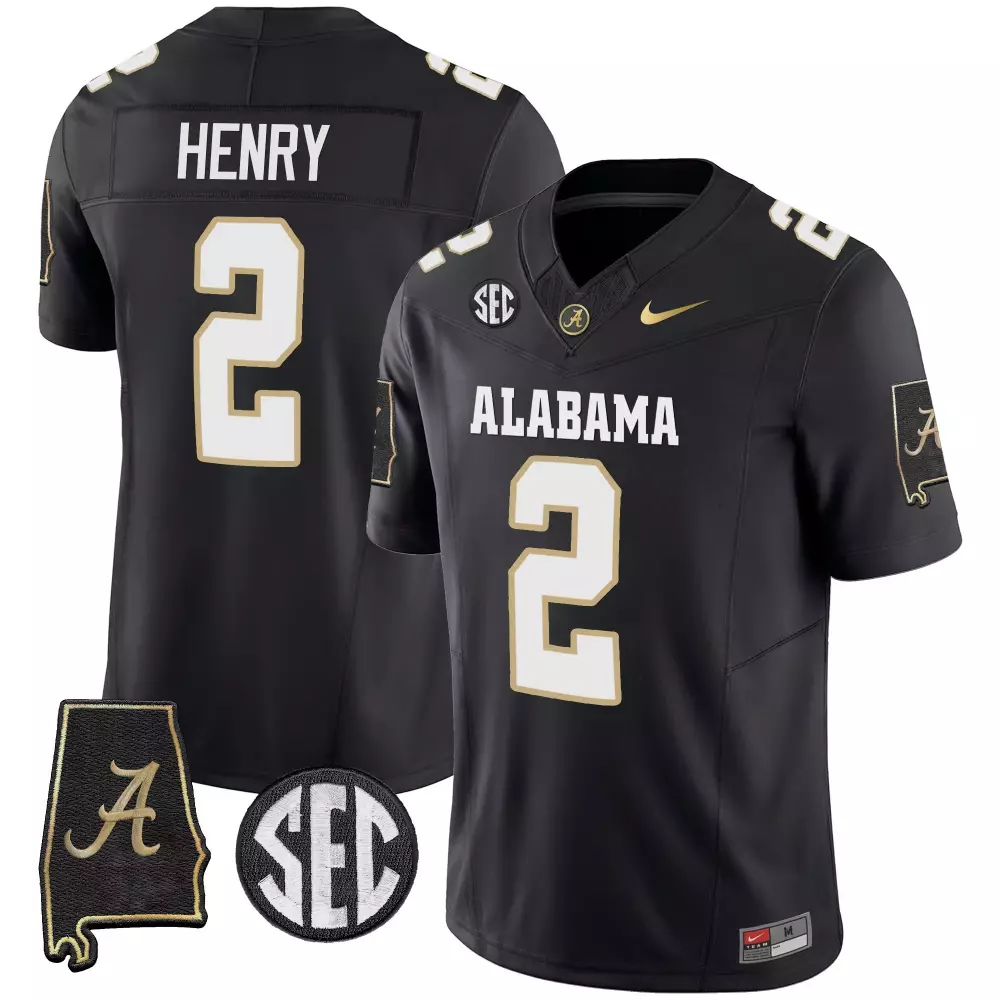 derrick henry black mens alabama crimson tide vapor limited jersey v2 alabama map all stitched